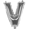 Ballon aluminium lettre argentée 33 cm