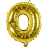 Ballon aluminium mylar lettre O,  or