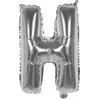 Ballon aluminium Lettre H argent 33 cm Taille Unique