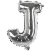 Ballon aluminium mylar lettre J,  argent