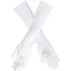 Gants satine elastique blanc