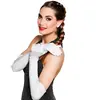Gants blancs longs stretch - Boland - Femme - Adulte