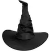 RueDeLaFete Chapeau Sorcière Salina noir satin - Femme