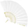 Eventail en tissu brodé blanc - BOLAND - Granada - Femme - Adulte
