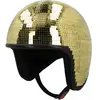 Casque Boule Disco Or   Accessoire Soirée Rétro