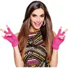 Boland Mitaines courtes rose fluo adulte - 232495 (Taille Unique)