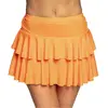 Mini Jupe Volants Orange Fluo   Style Années 80 et Festival