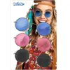 Boland Lot de 3 Lunettes Hippie John   Lunettes Rétro Rondes Années 60