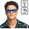 Lunettes party LED Blink - Bleu