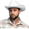 Chapeau - Cow-boy Blanc - Adulte - Extérieur