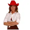 Boland Chapeau de cowboy - RODEO - Cow-boy - Rouge - Adulte - Mixte
