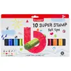 BRUYNZEEL Feutre pointe tampon Set 10 motifs