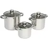 CampGear Ensemble de Casseroles 3 pcs 1,3/2/3 L Cuisine Salle à Manger Maison