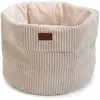 DBL Designed by Lotte Ribbed Panier pour chat, Objet Chat Gris clair 50 x 50 x 35 cm