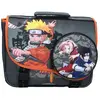 Cartable - NARUTO - 38 cm - Gris/Noir - 2 Soufflets - Bretelles ajustables - Zippée