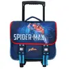 Cartable à roulettes - SPIDERMAN - 3 soufflets - Polyester - Bleu et rouge