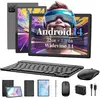 Tablette Tactile 10.1 Pouces TAKINURU, Android 14, 32Go+128Go, Octa-Core, 5G Wifi, Type-C, 8000mAh, Avec clavier souris ,gris