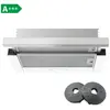 KICHPOWER Hotte aspirante,hotte télescopique 60 cm,A+++,400 m³/h,2 vit...