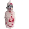 Bébé zombie ensanglantée lumineux et sonore 50 cm - Blanc