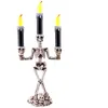 Chandelier squelette avec 3 LED bougies