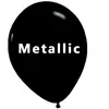 RueDeLaFete Ballons en latex X40 - 26 cm - Noir métallique