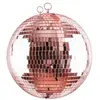 Boule à facettes miroir 30 cm - Rosé