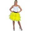 Feestdirect Jupe en Tulle Jaune Fluo - Femme - BOLAND - Taille Standard - Idéale pour soirées déguisées