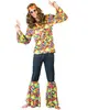 Funny Fashion Déguisement de Hippie - Rainbow Dude - Homme Taille : L