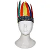 Espa bandeau indien 7 plumes deguisement coiffe natif d amerique jouet