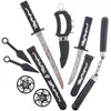 Funny Fashion Set d'armes de ninja - Naruto - 6 pièces - Pour adulte - Noir