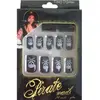 Faux ongles pirate - Kit de 24 ongles noirs pour femme