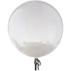 RueDeLaFete Ballon transparent rond avec plumes 45 cm