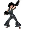 Funny Fashion Combinaison disco noire enfant 4 à 6 ans - Marque - Fille - Intérieur - Paillettes - Polyester