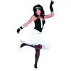 RueDeLaFete Jupon noir ou blanc