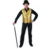Funny Fashion gilet dorÉ à paillettes homme taille xxl