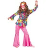 Funny Fashion Chemise hippie fleurs - Enfant