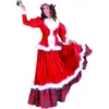 Funny Fashion Deguisement traditionnel de Mere Noel