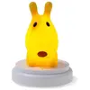 Alecto INNOCENT DOG Veilleuse LED Aide pour dormir, Arrêt automatique, Chien Piles Jaune