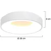Lumière Plafonnier Cylindrique Blanc Mat