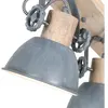 Besselink licht Steinhauer - Mexlite - spot - Gearwood - gris - métal bois de caoutchouc -