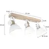 Besselink licht Steinhauer - Mexlite spots Gearwood - blanc - métal - 2133W - Blanc