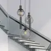 Steinhauer Suspension Bollique, 5 lampes rondes, noir, GU10 + E27