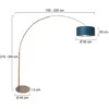 Steinhauer - Lampadaire - Sparkled Light - Bleu Bronze - Métal