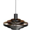 Steinhauer Suspension Halo Cirque, noir, métal, Ø 50 cm, E27