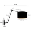 Steinhauer - applique de pared Prestige chic - noir - métal - 3986ZW - Noir