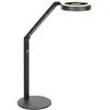 Steinhauer Lampe de table LED Ringlux, noir, métal, réglable