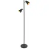 Steinhauer Lampe sur pied Oeroe, à 2 lampes, noir, métal, E14