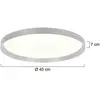 Steinhauer Plafonnier LED Flady, acier, Ø 40 cm, direct/indirect