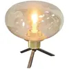Steinhauer Lampe à poser Reflexion, Ø 22 cm, couleur laiton, verre
