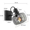 Steinhauer Applique murale Glaslic, gris fumé, à 1 lampe, verre, métal